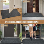Front Door Mat Outside Entrance, Low Profile Welcome Doormat - Image 5