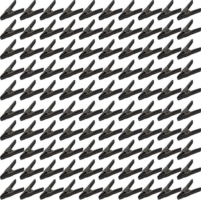 100 pcs. 2" Inch Spring Metal Clamps wholesale Bulk by FactorDuty