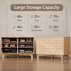 Dresser for Bedroom, 6 Drawer Wide Modern Chest of Drawers - Image 3