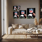 B.B.F MAKE American Football Canvas Wall Art Super Champions Bowl Poster Rugby - Image 4