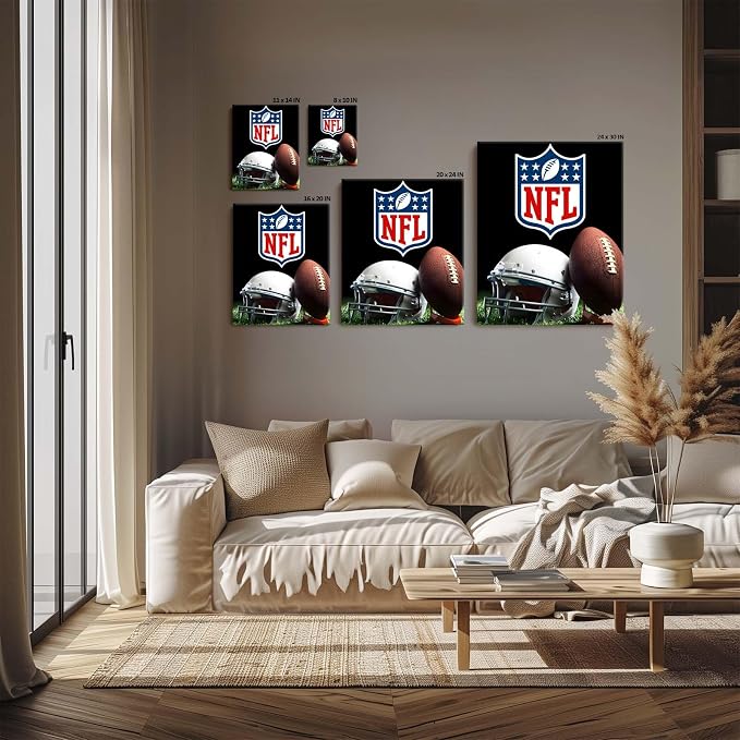 B.B.F MAKE American Football Canvas Wall Art Super Champions Bowl Poster Rugby - Image 4