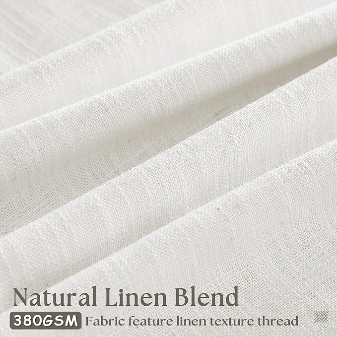 Beige White Pinch Pleated Extra Wide Curtain Panels 90 Inches Long 100 Wide - Image 3