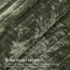 EVERGRACE Velvet Quilt Set California King 118'' x 106'', Luxurious Soft - Image 5