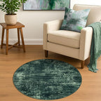 IOHOUZE Round Area Rug 3 Ft Circle Entryway Rugs Round Washable Door Mat Indoor - Image 2