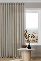 Burlywood Birch Pinch Pleated Linen Curtains 2 Panels - Image 8