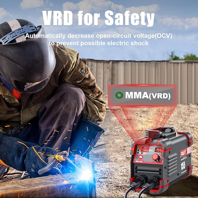 AWT Stick Welder 155Amp Mini Welder 2 in 1 ARC Welder/Lift TIG Welding Machine - Image 4