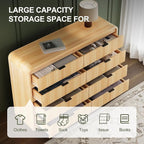 FURSUN Fluted 8 Drawers Dresser - Image 3
