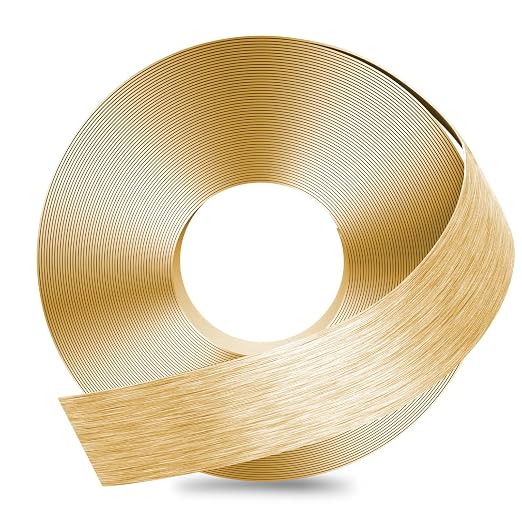 GSCIT Club Gold Edge Banding, 2 Inch x 25ft Aluminum Brushed Edge Banding PVC - Image 7