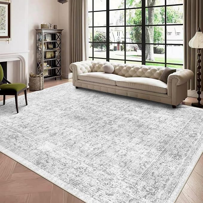 4x6 Rug, Small Area Rug for Living Room, Machine Washable Non-Slip Throw Rug - Image 9