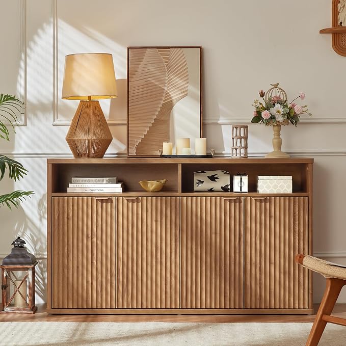 LEYAOYAO Fluted Buffet Cabinet - Image 3