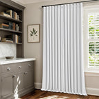 Snow White Pleated Linen Blackout Curtains 84 Inches Long - Image 7