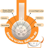 White Noise Sound Machine with Voice Recording & 16 Soothing Sounds +3 Night - Image 5