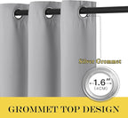 NICETOWN Blackout Curtains for Sliding Glass Door Room Divider Noise Reduce - Image 6