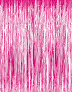 GOER 3.2 ft x 8.2 ft Metallic Tinsel Foil Fringe Curtains Party Photo Backdrop by GOER
