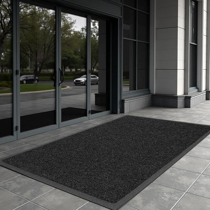 Kuyal Door Mat, Non Slip Waterproof Outdoor Mats, Commercial Floor Inside - Image 2