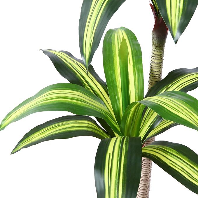 Artificial Plants, 6 Ft Dracaena Tree Faux Plants Indoor Outdoor Decor Fake Tree - Image 7