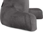 Husband Pillow Aspen Iron Grey, Reading Pillow Bed Rest Chair, Two-Sided - Image 8