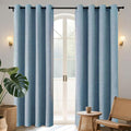 Joydeco Blackout Curtains 84 Inches Long 2 Panels Burg, Room Darkening Curtains by JOYDECO