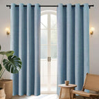 Joydeco Blackout Curtains 84 Inches Long 2 Panels Burg, Room Darkening Curtains by JOYDECO