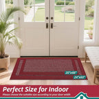BEQHAUSE Indoor Door Mat 24" x 60", Dirt Trapper Door Mats Non-Slip Entryway - Image 2