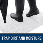 OLANLY Dog Door Mat for Muddy Paws 48x30, Absorbs Moisture and Dirt, Absorbent - Image 2