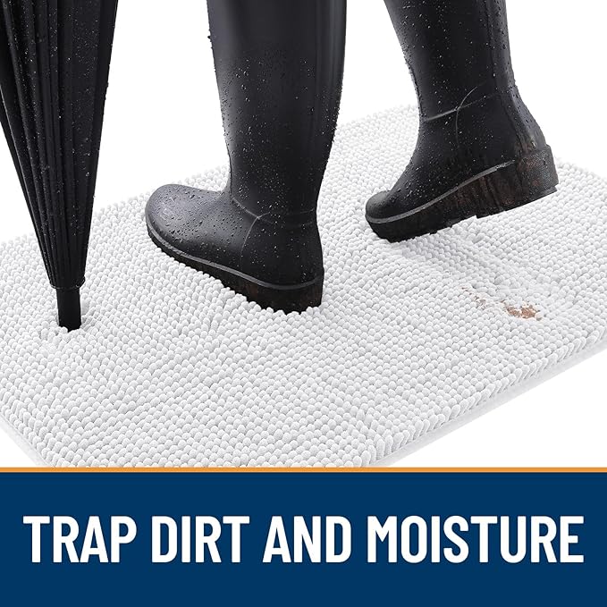 OLANLY Dog Door Mat for Muddy Paws 48x30, Absorbs Moisture and Dirt, Absorbent - Image 2