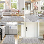 hicorfe Front Door Mat Outside Entrance, Stain and Fade Resistant, Non Slip - Image 2