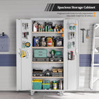 VINGLI 72'' Tall Garage Storage Cabinet, Metal Storage Cabinet - Image 6