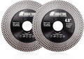 SHDIATOOL 2Pcs Porcelain Tile Diamond Saw Blades Diameter 4.5 Inches x 7/8 inch by SHDIATOOL