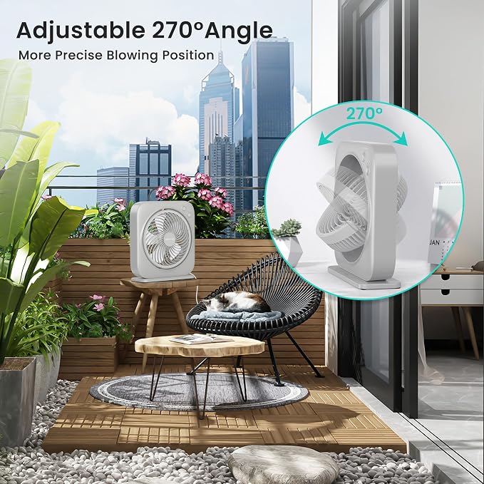 AMACOOL Table Fan, 12 inch Box Fan - Image 5