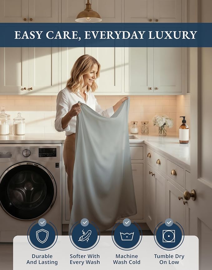 LANE LINEN 100% Egyptian Cotton Bed Sheets Twin XL - Image 8