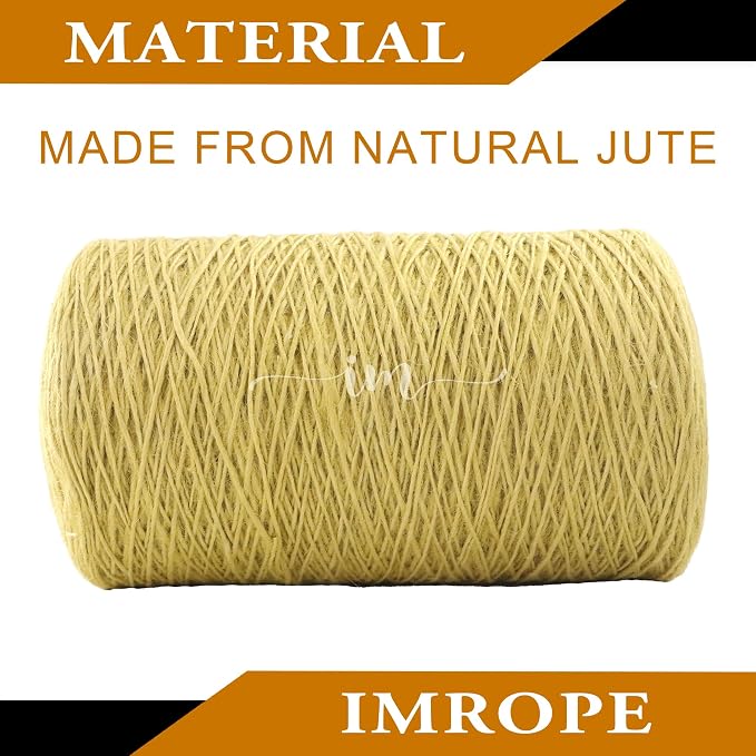 1mm x 5000 Feet Yellow Jute Rope, Twine - Image 3