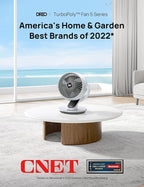 DREO Oscillating Fan for Bedroom, 13 Inch Quiet Table Fans for Home Whole Room - Image 2