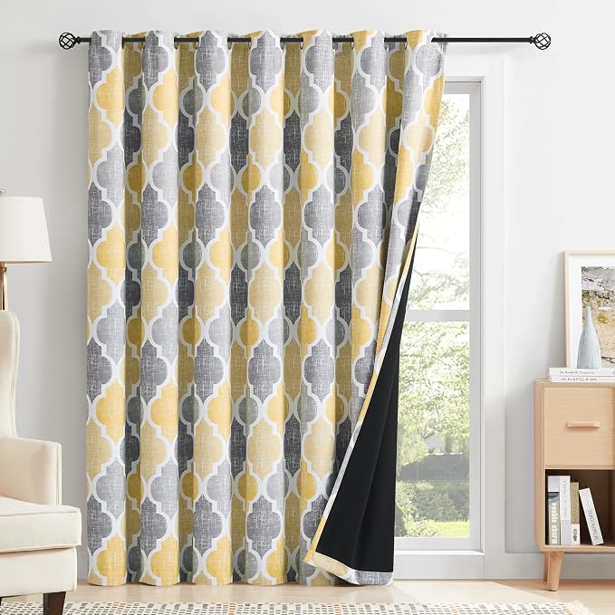 Beauoop 100% Blackout Curtains 84 Inches Long - Image 2