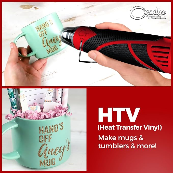 Heat Gun for Crafting, Mini Dual Temp Hot Air Gun Tool for Epoxy Resin - Image 7