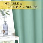 NICETOWN Blackout Drapery Curtain Panel 90 inches Long - Image 2
