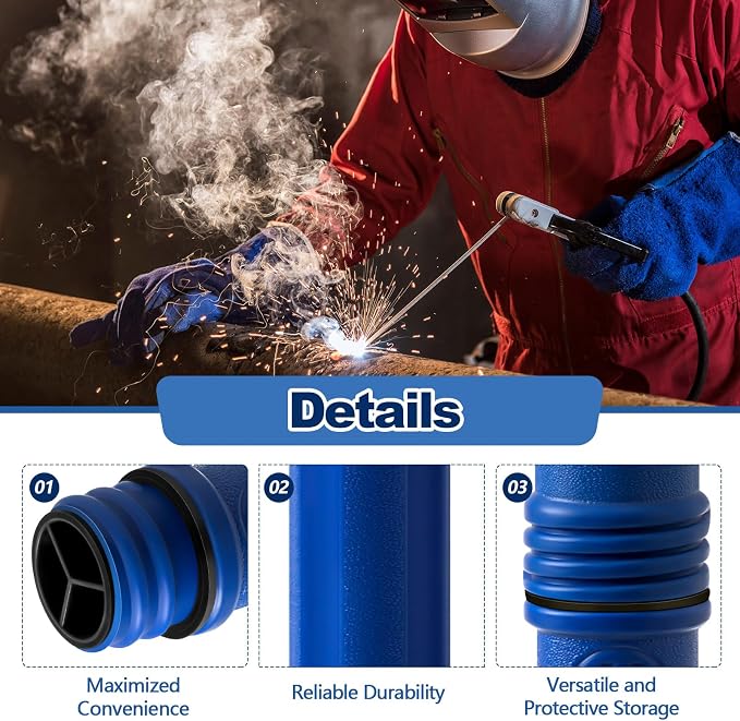 Tandefio 4 Pcs Welding Rod Storage Tube 40 Inch Tig Rod Storage Canisters - Image 3