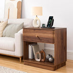 Narrow Nightstand Set of 2, Wooden Small 2 Drawer Nightstand, Slim Side End - Image 9