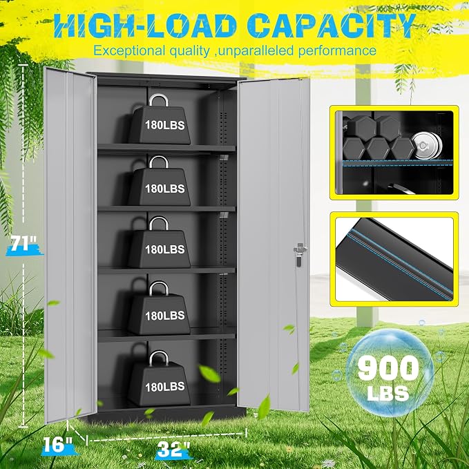 Pataku Metal Storage Cabinet, File Cabinets - Image 3