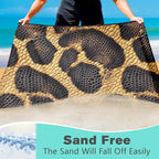 Snake Skin Pattern Beach Towel Oversized 36" x 72", Thin Lightweight Sand Free - Image 3