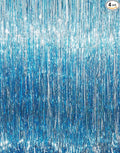 GOER 3.2 ft x 8.2 ft Metallic Tinsel Foil Fringe Curtains Party Photo Backdrop by GOER