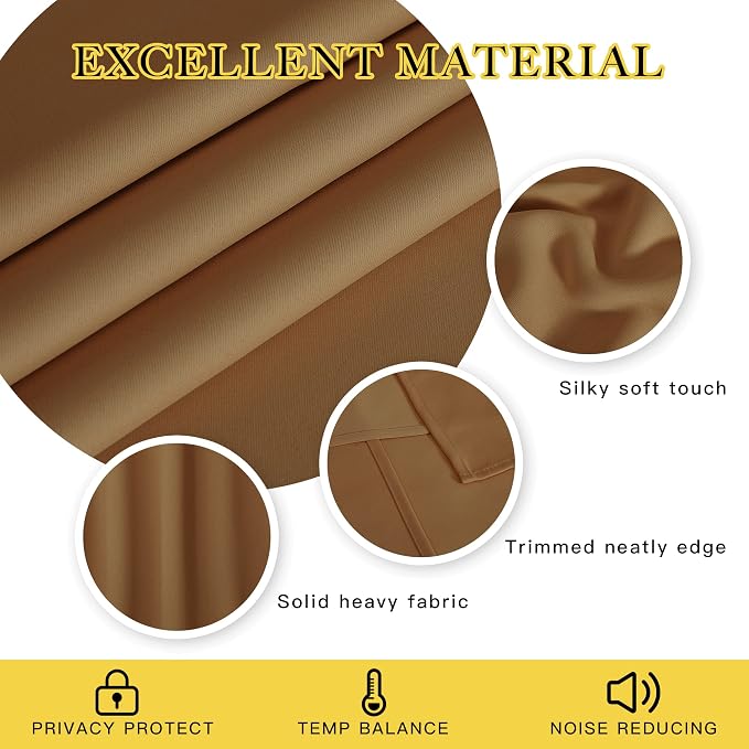 NICETOWN Blackout Curtain for Living Room 95 inch Length - Image 4