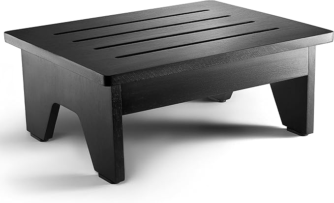 Holana 6.5" Wooden Step Stool for Adults- 500 Lbs One Step Stools for High Bed by HOLANA