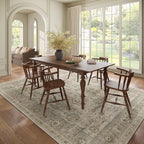 Washable 8x10 Area Rugs for Living Room, Boho Non-Slip Vintage Distress Large - Image 3