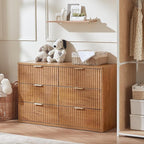 LEYAOYAO Fluted 6 Drawers Dresser - Image 3