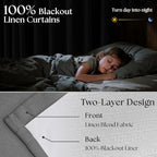 Charcoal Grey 120 Inch Blackout Pinch Pleated Curtains 2 Panel Set - Image 2