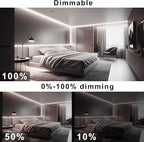 White COB LED Strip Lights 32.8ft, 6500K Dimmable Ultra Bright Daylight White - Image 3