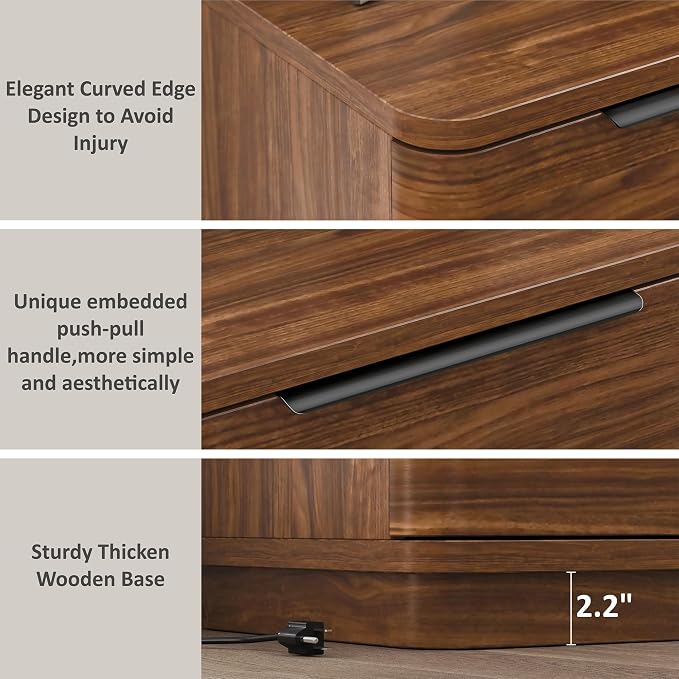 Nightstands Set of 2, Bedside Table - Image 8