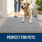 OLANLY Dog Door Mat for Muddy Paws 70x24, Absorbs Moisture and Dirt, Absorbent - Image 6