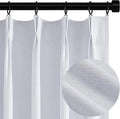 Topfinel White 100% Blackout Curtains 84 Inch Long 2 Panels Set, Pinch Pleat by Topfinel
